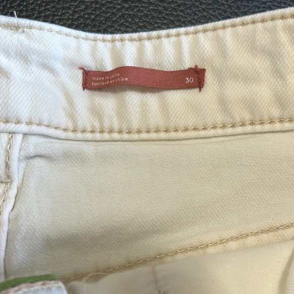 ANTHROPOLOGIE Pilcro and the Letterpress White Distressed Button Fly Short Sz 30 - Picture 10 of 16